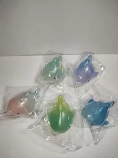 もちっこサメさん くりあーず ソフビ クールスカイ　5種 コンプリート
