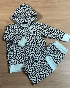 レディース パーカー ジャージ上下セット(美品)ダルメシアン柄 ルームウェア