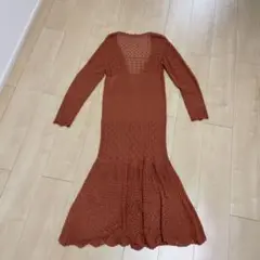 ⭐︎美品⭐︎rienda リエンダ クロッシェknitカーデ ロングカーディガン