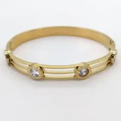 新品!ゴールド バングル ローマ数字 レディース ジルコニア ステンレス