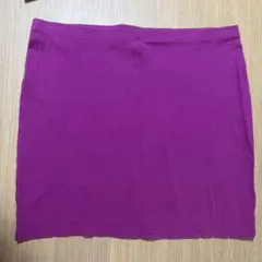 H&Mパープル コットンタイトスカートサイズ40