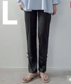 新品⭐︎L しまむら　ラッシュパンツ　みさと　グレー