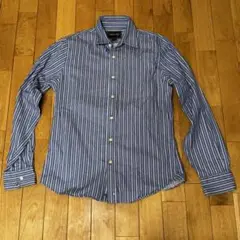 EZRA FITCH 青白ストライプ 長袖シャツ　XL