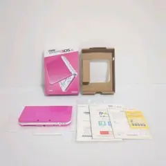 美品　Newニンテンドー3DS LL RED-001 ピンク×ホワイト　本体