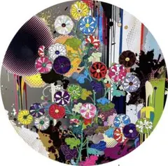 村上隆　ポスター　京都　琳派のお花と抽象的図像 takashimurakami-