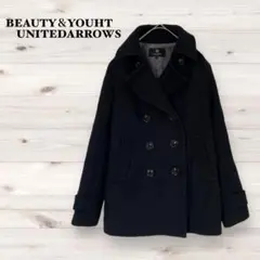 極美品✨ユナイテッドアローズ【S】肉厚ピーコート ダブルボタン アウター◆74