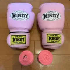 【レア色】WINDY グローブ バンテージ L レディース キックボクシング