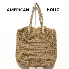 AMERICAN HOLIC アメリカンホリック 編みバッグ トートバッグ