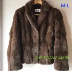 クリスチャン オジャール リス ファーコート ショート丈 M〜L