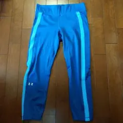 レディースUnder Armour 青 ストライプ タイツ