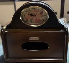 レトロ　置き時計　ティッシュ入れ 時計は故障