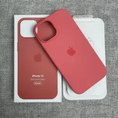 「新品未使用」iPhone 15 シリコンケース グアバ MagSafe