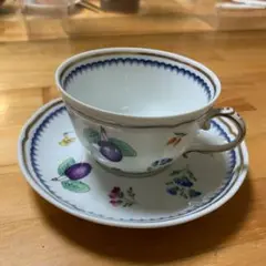 リチャードジノリ イタリアンフルーツ ティーカップ&ソーサー 1客/箱無し