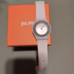 Folli Follie ラメ付きホワイト腕時計
