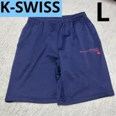 K-SWISS ハーフパンツ ショートパンツ ネイビー ブルー Lサイズ
