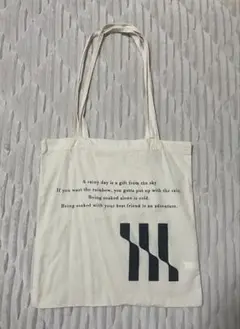 ◎ Lattice ロゴトートバッグ アイボリー
