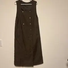 ジャンパースカート　ブラウン　秋