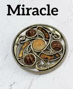 SOLD'OR MIRACLE ミラクル ヴィンテージ ブローチ サークル　円形