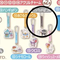 【新品未開封】サンリオ 当たりくじ 一番くじ バッドばつ丸 アクリルチャーム