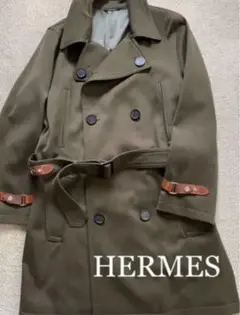 【超美品】HERMES メンズ トレンチコート