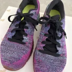 NIKE フライニット 紫 ナイキ スニーカー