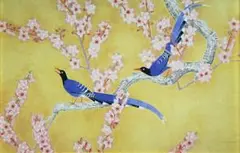 上村松篁　「花」シルクスクリーン　116/250 上村松篁 「花」シルクスクリーン 116/250