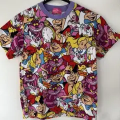 ディズニーランド　不思議の国のアリス　総柄　Tシャツ　140 キッズ