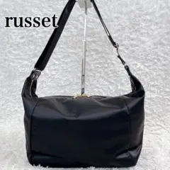美品✨️スリングバッグ russet ラシットブラッククラウズナイロンショルダー
