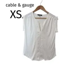 美品 cable & gauge [ XS]ケーブルアンドゲージ ホワイト