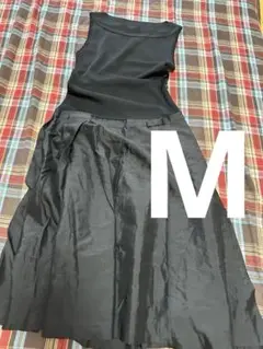 美品　MAITRESSE ブラック・シルク・ワンピース M