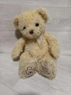 テディベア TEDDY BEAR MUSEUM クリーム色　りぼんベア
