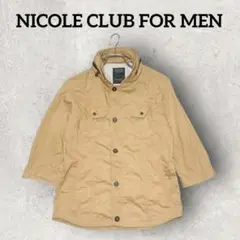 NICOLE CLUB FOR MEN 七分袖フード付きジャケット (46)