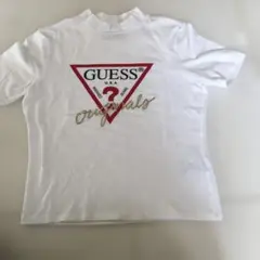GUESS ホワイト Tシャツ フリル襟