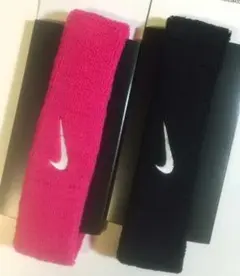 NIKE ヘッドバンド 黒ピンクセット NIKEFC