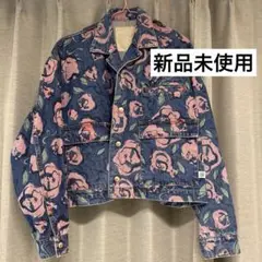 【新品未使用】little sunny bite ジャケット　デニム　Gジャン little sunny bite - ピンクダメージデニムジャケットの通販 by