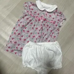 bebe 花柄トップス、ブルマセット