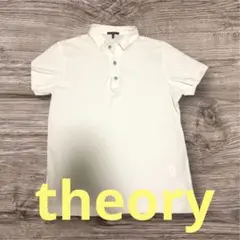 セオリー⭐️theory ホワイト ポロシャツ 3ボタン　メンズ　36