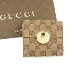 ✨極美品✨ GUCCI ミニ財布 シマ ジャガード GGライン GG柄 リング