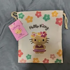 Hello Kitty 日焼けキティー 巾着