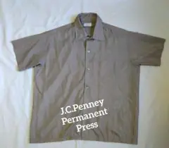 J.C.Penney Permanent Press 開襟シャツ 未使用に近い