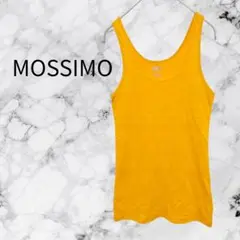 美品✨モッシモ タンクトップ マスタードイエロー 無地 XS MOSSIMO