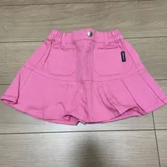 バイラビット　ティアード　パンツつき　スカート　ピンク