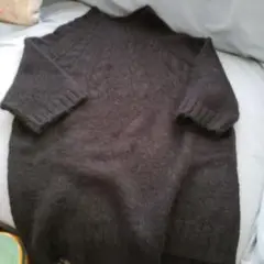 e 黒 ニットセーター L