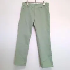ELLE　レディース　パンツ　Мサイズ　38 ライトグリーン　後ろウエストゴム