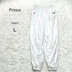 【Prince】トラックパンツ ジャージ 白 【L】メンズ スポーツウェア