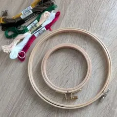 刺繍枠18cm•10.5cmセット刺繍糸おまけ付き