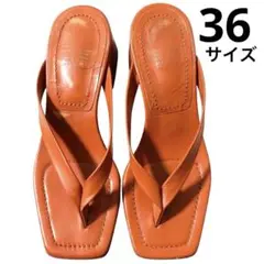 MAISON EUREKA オレンジ トングサンダル 36サイズ