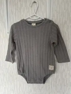 nicorito リブ編みロンパース 80 グレー
