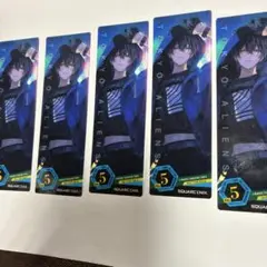 コミッパ2025 東京エイリアンズ　クリアしおり　5枚セット　夏コミ