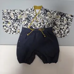 値下げしました　袴 ベビー服 サイズ80 ネイビー花柄